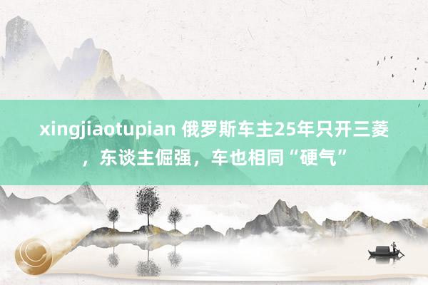 xingjiaotupian 俄罗斯车主25年只开三菱，东谈主倔强，车也相同“硬气”