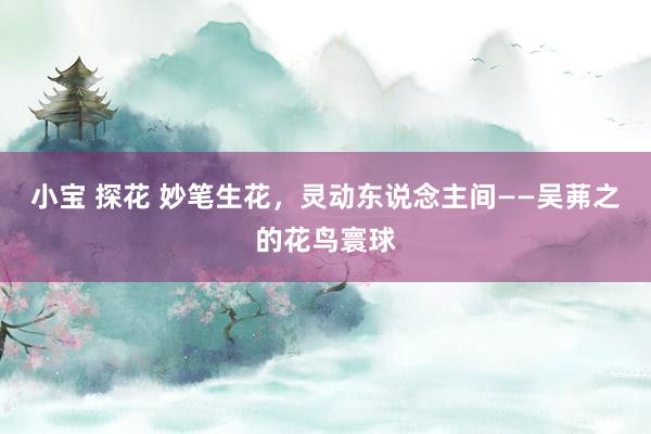 小宝 探花 妙笔生花，灵动东说念主间——吴茀之的花鸟寰球